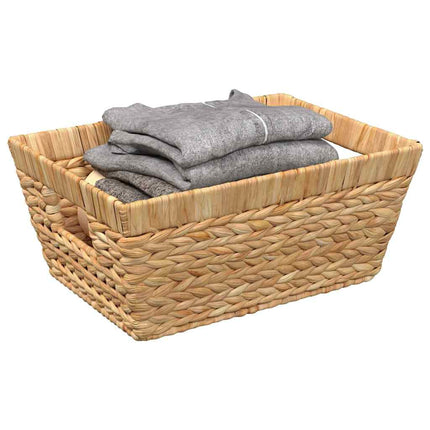 Opbergmanden 2 St Waterhyacint 38 X 28 X 15 Cm Naturel - XdropX