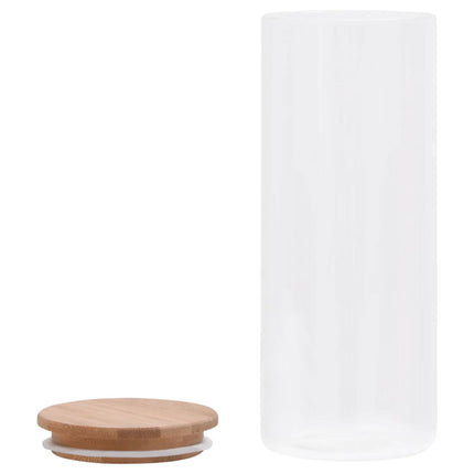 Opbergpotten Met Bamboe Deksel 6 St Glas - XdropX