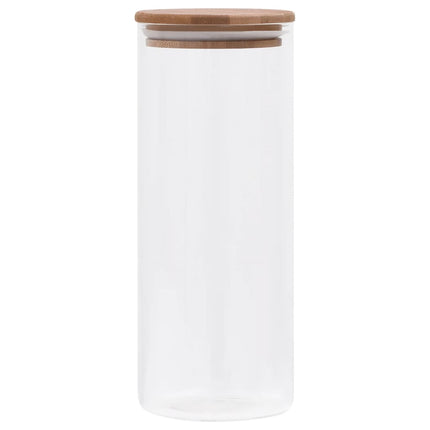 Opbergpotten Met Bamboe Deksel 6 St Glas - XdropX