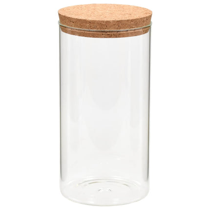 Opbergpotten Met Kurken Deksel 6 St 1400 Ml Glas - XdropX