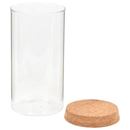 Opbergpotten Met Kurken Deksel 6 St 1400 Ml Glas - XdropX