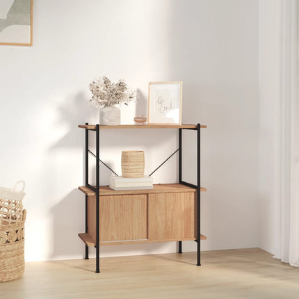 Opbergrek 5-Laags Met Kast 80X40X Staal En Bewerkt Hout - XdropX