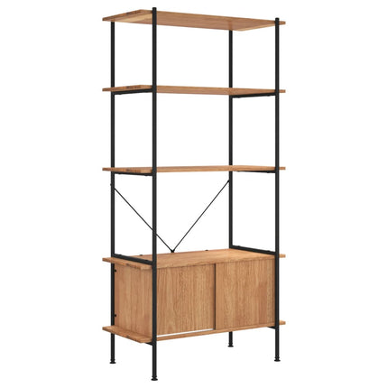 Opbergrek 5-Laags Met Kast 80X40X Staal En Bewerkt Hout - XdropX