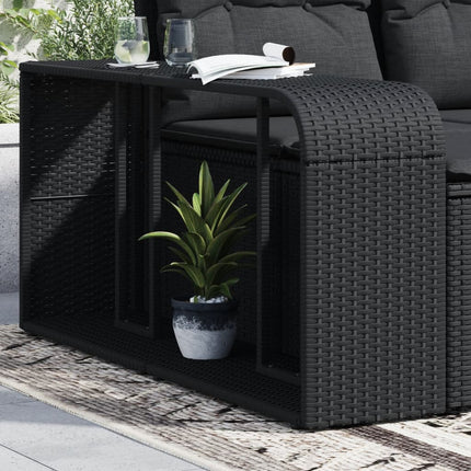 Opbergschappen 2 St Poly Rattan - XdropX