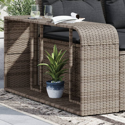 Opbergschappen 2 St Poly Rattan - XdropX