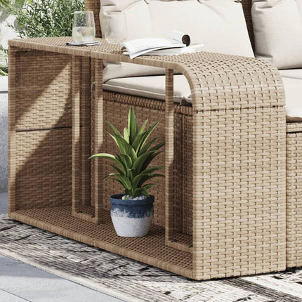 Opbergschappen 2 St Poly Rattan - XdropX