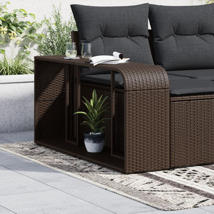 Opbergschappen 2 St Poly Rattan - XdropX