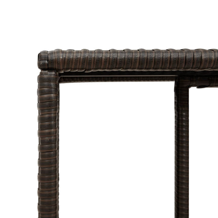 Opbergschappen 2 St Poly Rattan - XdropX