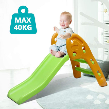 Foldable, plastic slide