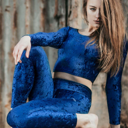 Velvet Sport Crop Top – Pavi-8