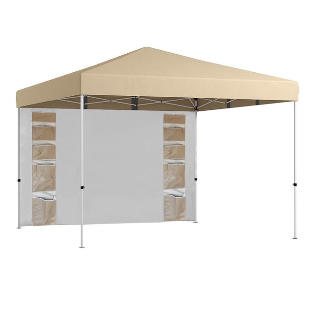 Pavilon hátfallal, zsebekkel 3x3x2,8 m, bézs-0