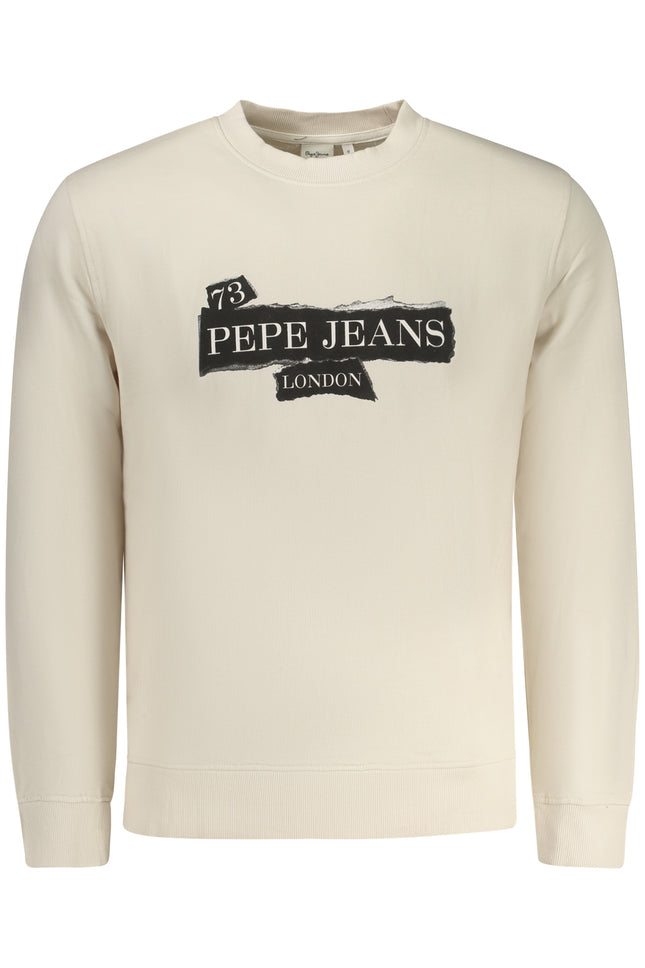 PEPE JEANS MEN'S BEIGE ZIP-UP SWEATSHIRT-0