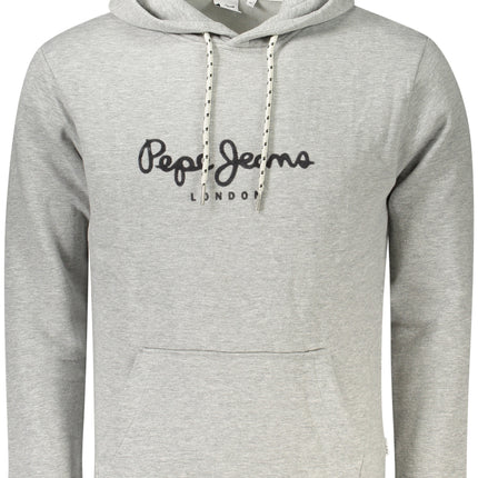 PEPE JEANS MEN'S GRAY ZIP-UP SWEATSHIRT-0