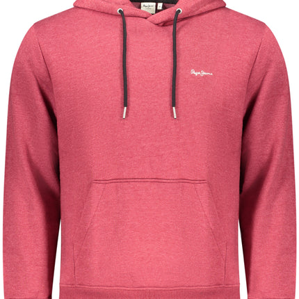 PEPE JEANS MEN'S RED ZIP-UP SWEATSHIRT-0
