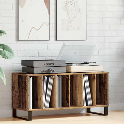 Platenkast 100X38X48 Cm Bewerkt Hout Kleurig - XdropX