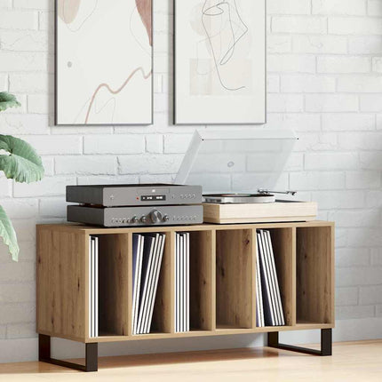 Platenkast 100X38X48 Cm Bewerkt Hout Kleurig - XdropX