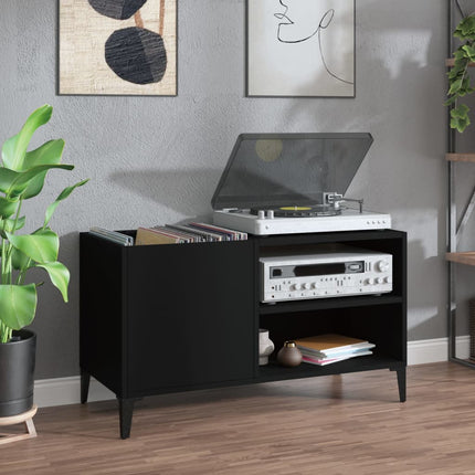 Platenkast 84,5X38X48 Cm Bewerkt Hout - XdropX