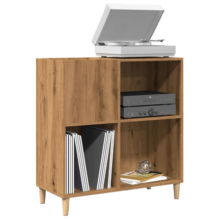 Platenkast 84,5X38X89 Cm Bewerkt Hout Kleurig - XdropX