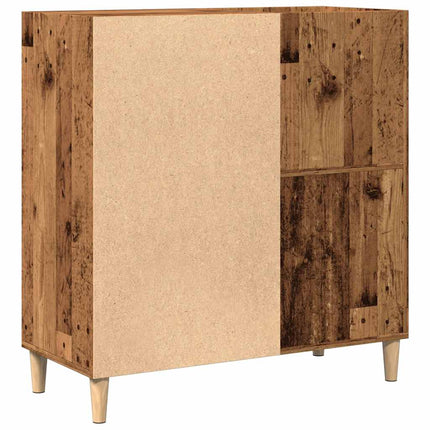Platenkast 84,5X38X89 Cm Bewerkt Hout Kleurig - XdropX