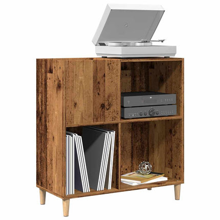 Platenkast 84,5X38X89 Cm Bewerkt Hout Kleurig - XdropX