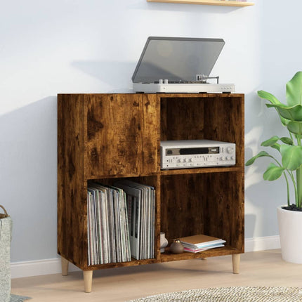 Platenkast 84,5X38X89 Cm Bewerkt Hout Kleurig - XdropX