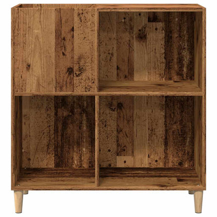 Platenkast 84,5X38X89 Cm Bewerkt Hout Kleurig - XdropX