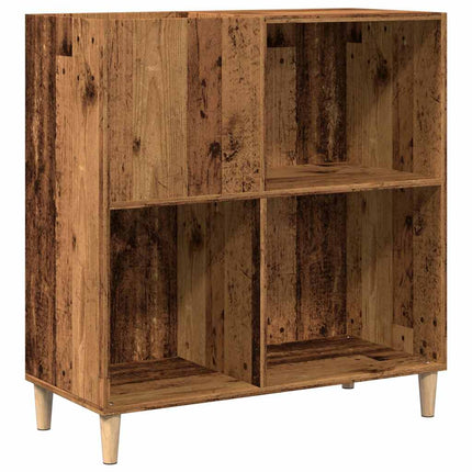 Platenkast 84,5X38X89 Cm Bewerkt Hout Kleurig - XdropX