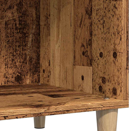 Platenkast 84,5X38X89 Cm Bewerkt Hout Kleurig - XdropX