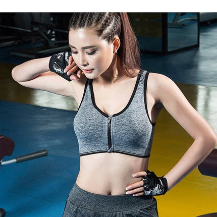 HOT Sports Yoga BH Bra Front Zipper Top SEXY Women-2