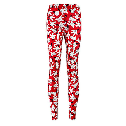 Active Women Minnie Mickey Yoga Gym Leggings Athletic Women Sport Clothing-4