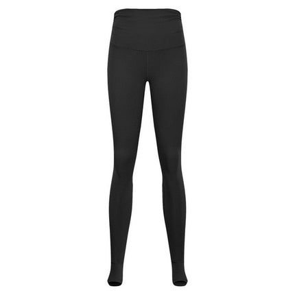 Elasticity Waist Drape Dance Sport Foot Pants Women High Waist-1