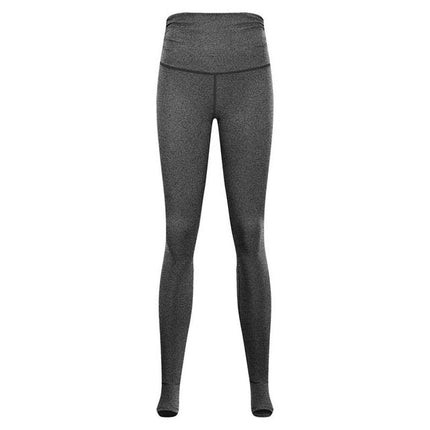 Elasticity Waist Drape Dance Sport Foot Pants Women High Waist-3