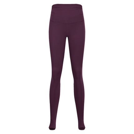Elasticity Waist Drape Dance Sport Foot Pants Women High Waist-2