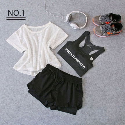 Sportswear 3 Piece Yoga Set Women Gym Cloth Sport Suit-1