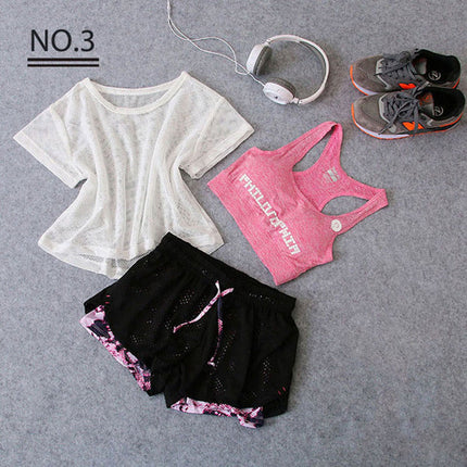 Sportswear 3 Piece Yoga Set Women Gym Cloth Sport Suit-3