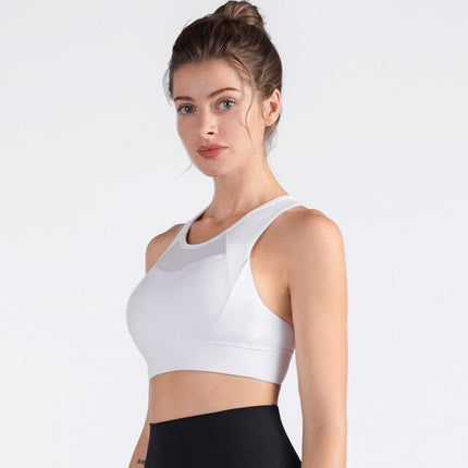 Nude Yoga Sports Underwear Female Flower Bud Chest Seamless Buckle Running Shock-Resistant Sports Brassiere-5