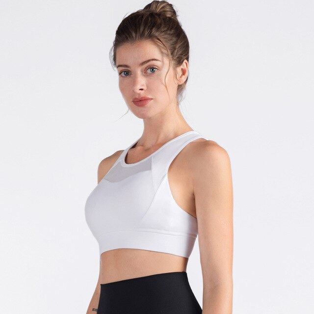 Nude Yoga Sports Underwear Female Flower Bud Chest Seamless Buckle Running Shock-Resistant Sports Brassiere-5