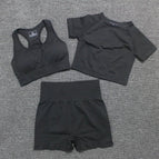 black 3pcs / L