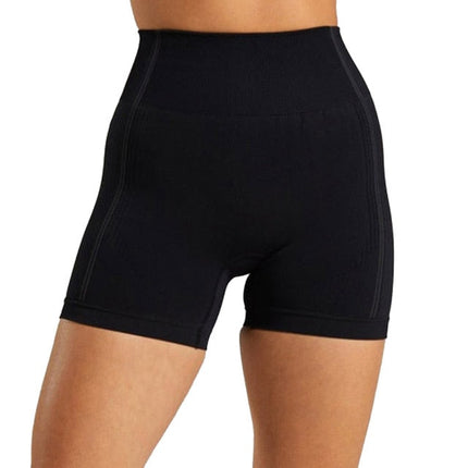 Seamless Yoga Shorts Women High Waist Fitness Workout Yoga Short Pants Push Up Hip High Elastic Sport Running Gym Shorts-0