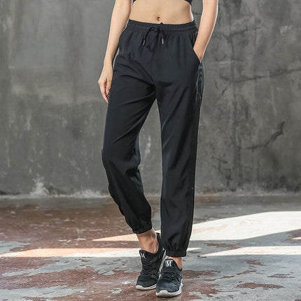Outdoor Gym Running Sportswear Sport Drawstring Waist Jogging Pants Women Loose Training Pants Fashion Side Open Sweatpants-4