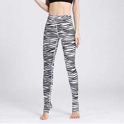 Vintage Fitness Yoga Pants Slim High waist Sport Leggings Gym-4