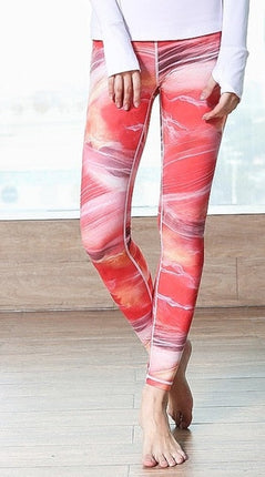 Sport Leggings Gym Elastic Romantic Printed Long Tights-16