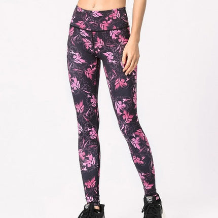 Sport Leggings Gym Elastic Romantic Printed Long Tights-8