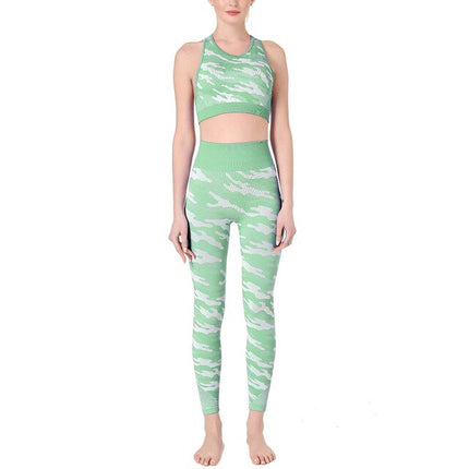 2PCS Camo Yoga Set Sports Wear For Women Gym Fitness Clothing Booty Yoga Leggings + Sport Bra GYM Sport Suit Femme 2020 New-8