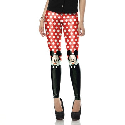 Women Minnie Mickey Yoga Gym Leggings Athletic Women Sport Clothing-1