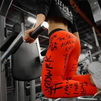 Women Slim Fitness High Waist Elastic Workout Leggings for Gym Sport Running Europe Size-5