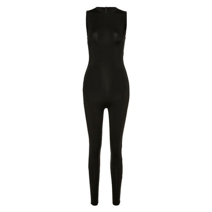Women Sleeveless Gym Clothing Yoga Set Slim High Waist Sports Jumpsuit Sports Workout Active Wear Skinny Rompers-6