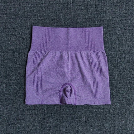 Seamless Women's Shorts Yoga Fitness High Waist Workout Shorts Sport Gym Leggings Slim Tummy Control Athletic Shorts-9