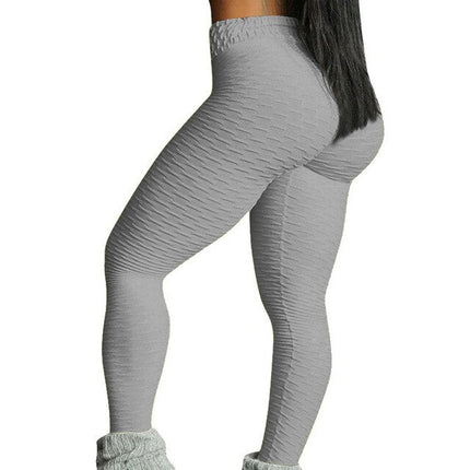 Women Butt  Yoga Pants Sexy Seamless Fitness Sport Leggings Tummy Control Gym High Waist Solid Compression Tights-9