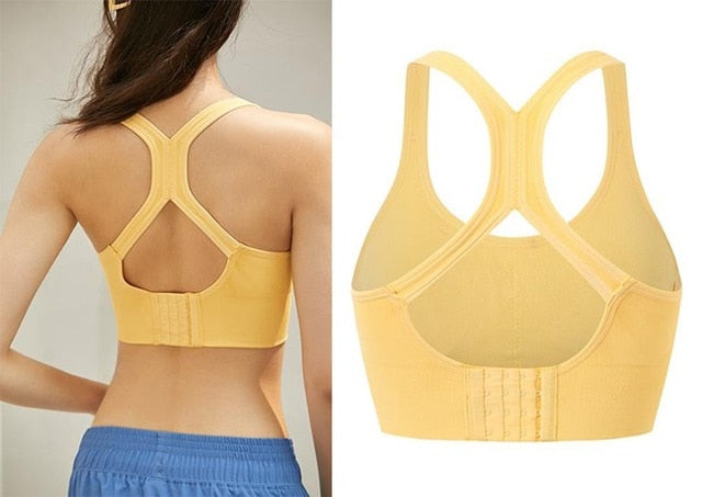 Sexy Sports Bra Solid Back Yoga Tank Top Women Fitness Dry Vest-1